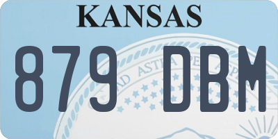 KS license plate 879DBM