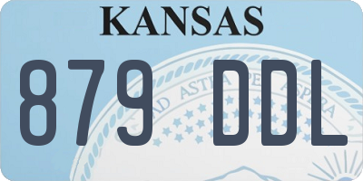 KS license plate 879DDL