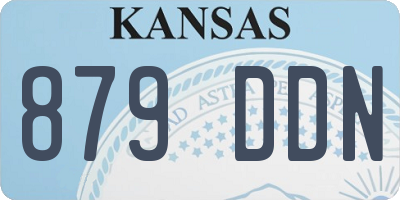 KS license plate 879DDN
