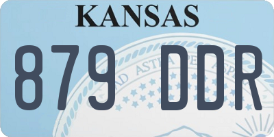 KS license plate 879DDR