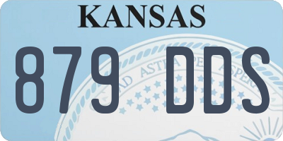 KS license plate 879DDS
