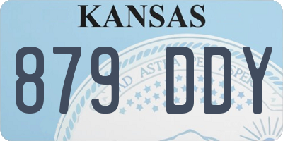 KS license plate 879DDY
