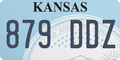 KS license plate 879DDZ