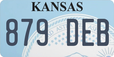KS license plate 879DEB
