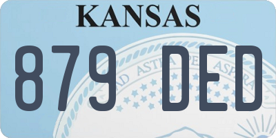 KS license plate 879DED