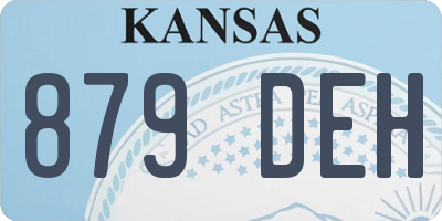 KS license plate 879DEH
