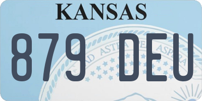 KS license plate 879DEU