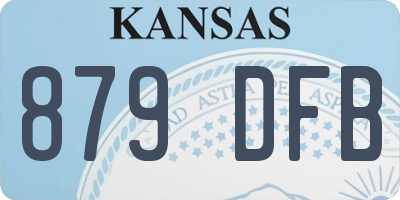 KS license plate 879DFB