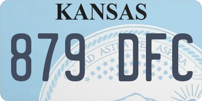 KS license plate 879DFC