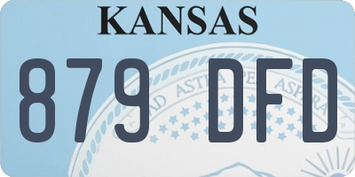 KS license plate 879DFD