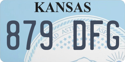 KS license plate 879DFG