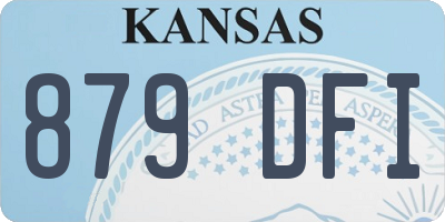 KS license plate 879DFI