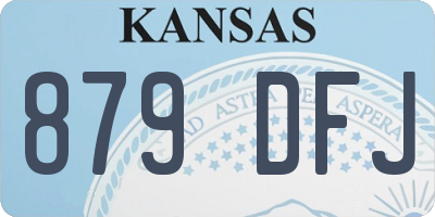 KS license plate 879DFJ