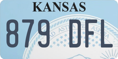 KS license plate 879DFL