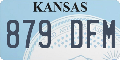 KS license plate 879DFM