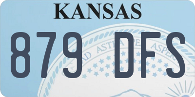 KS license plate 879DFS