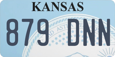 KS license plate 879DNN