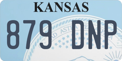 KS license plate 879DNP