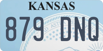 KS license plate 879DNQ