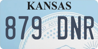 KS license plate 879DNR