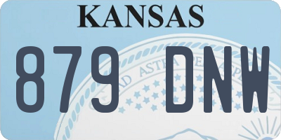 KS license plate 879DNW