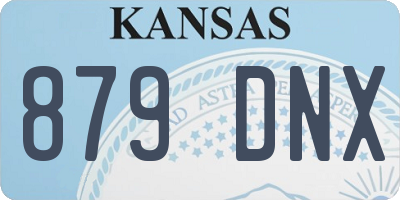 KS license plate 879DNX
