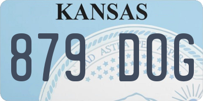 KS license plate 879DOG
