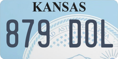 KS license plate 879DOL
