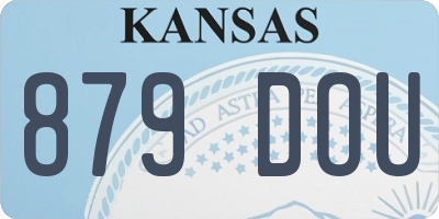 KS license plate 879DOU