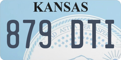 KS license plate 879DTI