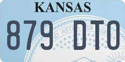 KS license plate 879DTO