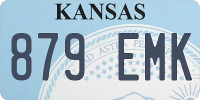 KS license plate 879EMK