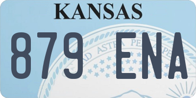 KS license plate 879ENA