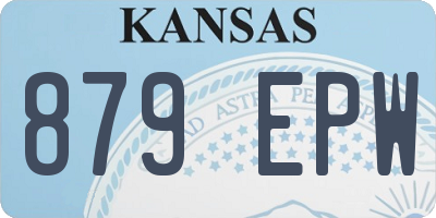 KS license plate 879EPW