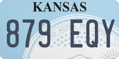 KS license plate 879EQY