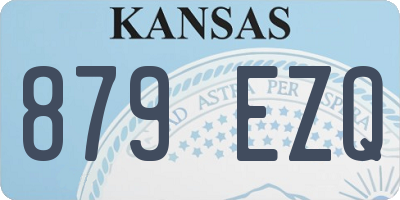 KS license plate 879EZQ