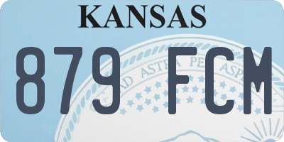 KS license plate 879FCM