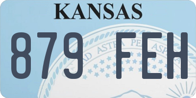 KS license plate 879FEH