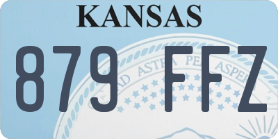 KS license plate 879FFZ
