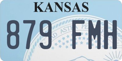 KS license plate 879FMH