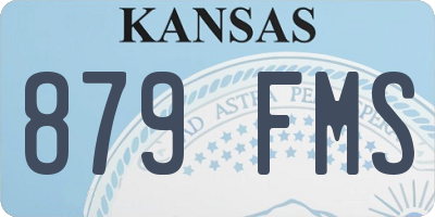 KS license plate 879FMS