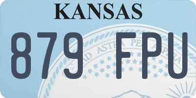 KS license plate 879FPU