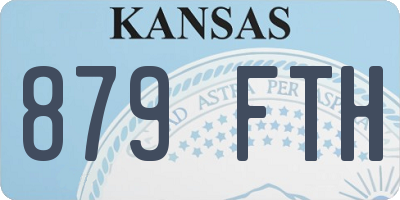 KS license plate 879FTH