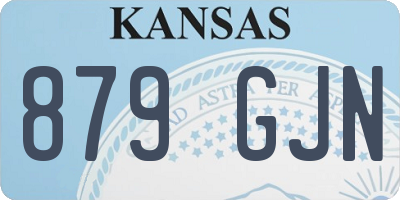KS license plate 879GJN