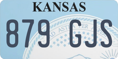 KS license plate 879GJS
