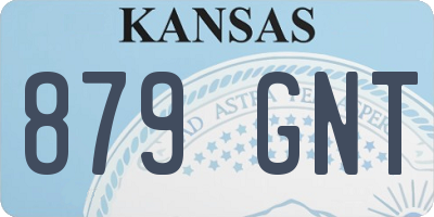 KS license plate 879GNT