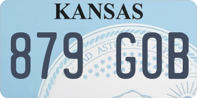 KS license plate 879GOB