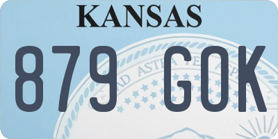 KS license plate 879GOK