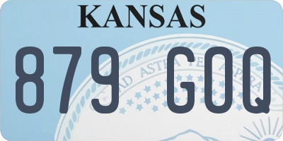 KS license plate 879GOQ