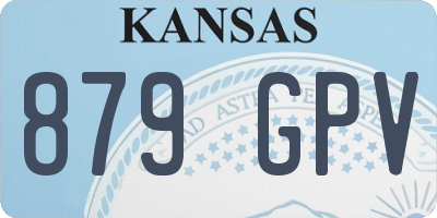 KS license plate 879GPV